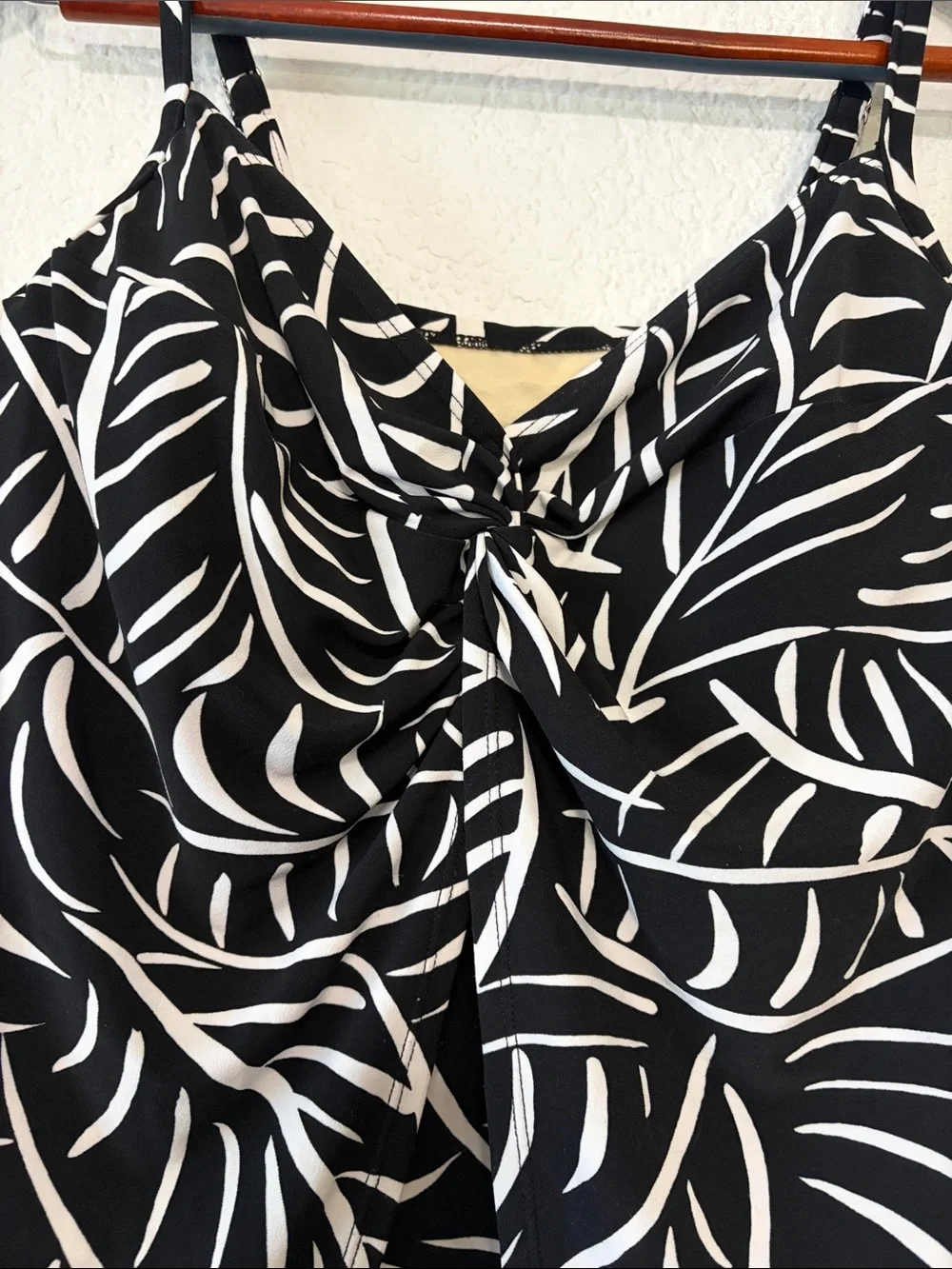 Miraclesuit Leaf Knot Tankini Swim Top